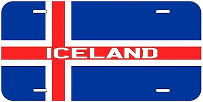 Iceland Flag With Country Name Novelty Car Tag License Plate • $17.85