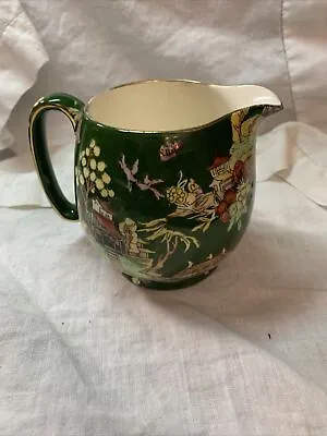 Royal Winton Peking Chintz Creamer Green Porcelain England  Country Core Luxury • $25