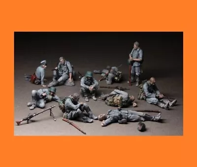 £20.75 • Buy 1/35 Scale German WW 2, Resin Figures.10 Soldiers, Unpainted. New. Big Set.