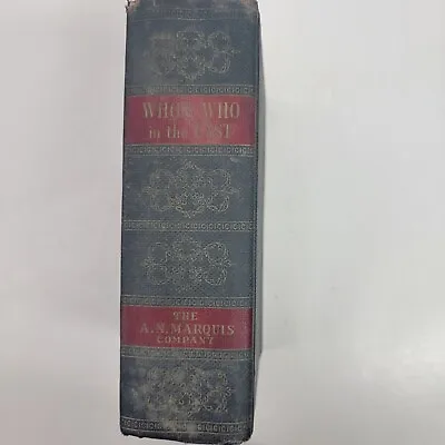 Vintage 1955 Who's Who In The East Dictionary Of Noteworthy People East Coast • $23.06