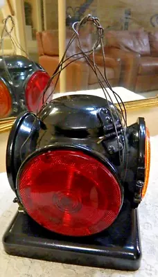 Antique RR Adlake Lamp Lantern 4 Way Railroad Switch Signal Train Vintage Light • $275