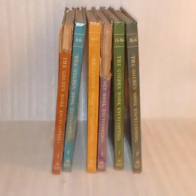 Vintage The Golden Book Encyclopedia 6 Volumes Children 1960 Fair To Good Cond • $15.97