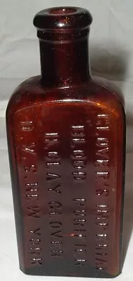 RARE 1880s Veterinary GLOVER'S IMPERIAL BLOOD PURIFIER Amber Quack-Med DUG MINT! • $9.95