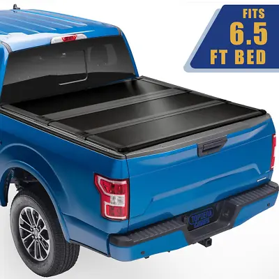 6.5FT For 2015-2023 Ford F150 FRP Hard Tri-Fold Tonneau Cover Truck Bed 78.9inch • $438.48
