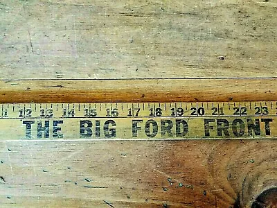 Ford Wooden Ruler Advertising 57  Promo Big Front Seating Comparison 1930s Vtg • $29.97