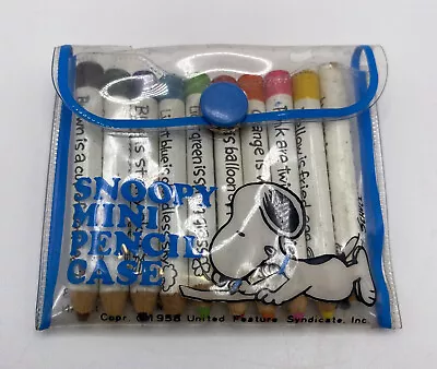 Vintage Butterfly Originals Snoopy Mini Pencil Case Made In Japan • $9.99