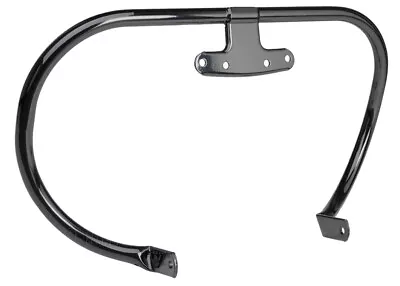 Black FRONT CRASH SAFETY BAR For 1941 - 1957 Harley Straight Leg Frame Big Twins • $218