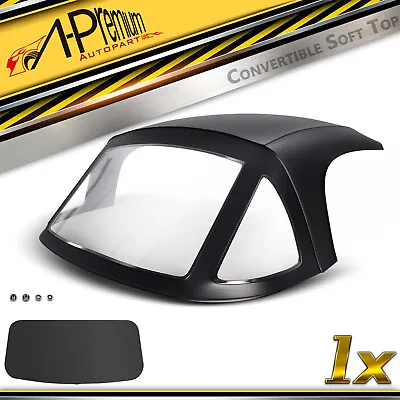 New Convertible Soft Top For MG MGB 1971-1980 Black With 3Pcs Plastic Windows • $310.99