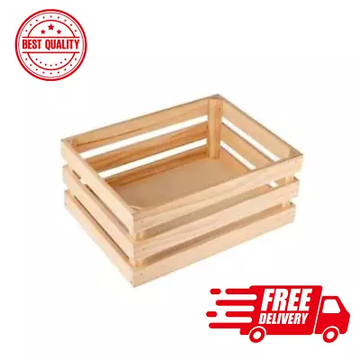 Beautiful Storage Wooden Crate Box Medium Wooden Crate Free Shipping • $14