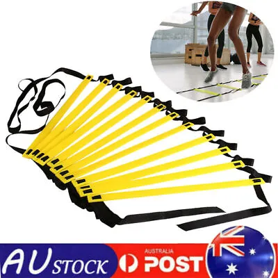 Agility Speed Ladder Sport Training Ladder Soccer Rung Fitness Trainer AU • $13.35