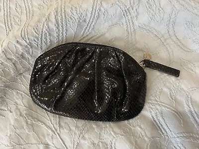 $30 • Buy Oroton Coin Purse Black Zip Patent Snake Vintage Leather