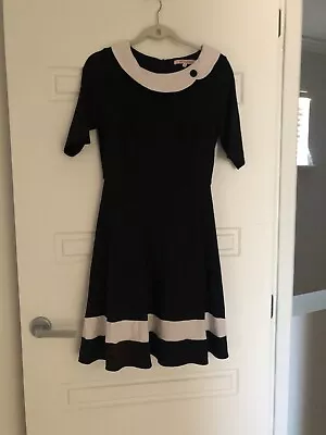 Review Ponte Ladies Black Dress - Size 10 - 5+ Items Free AU Post • $17.95