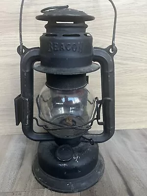 Vintage Beacon Kerosene Lamp With Red Dietz Globe • $68.81