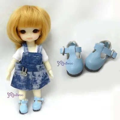 SBB002BLE Mimiwoo Middie Blythe Obitsu 11cm Doll 2.2cm Maryjane Mini Shoes BLUE • $7.95