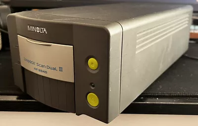 £75 • Buy Minolta Dimage Scan Dual III AF-2840 35mm Film Slide Negative Scanner