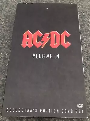 Ac/dc (3 X Dvd Reg 0 ‘07) Plug Me In Collector's Edition - Complete - Bon Scott • $39.95