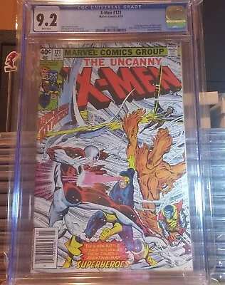 Uncanny X-Men #121 Cgc 9.2 White Pages Newsstand 1st Full Alpha Flight • $190