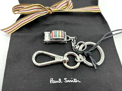 PAUL SMITH MINI Multi Stripe Cooper Car Keyring Key Fob Charm In Dust Bag • £88.99