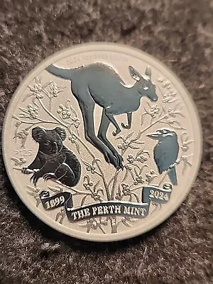 2024 1 Oz Silver Perth Mint 125th Anniversary Bullion Coin In Capsule.***NEW*** • $69.95