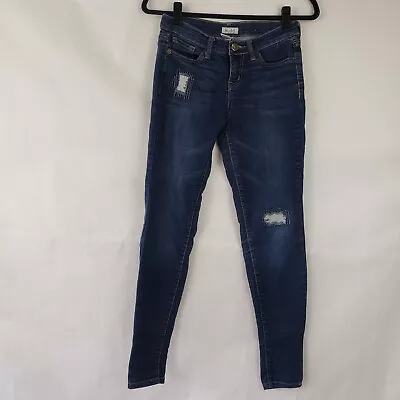 Mudd Womens Skinny Jeans Stretch Size 3 Distressed  • $9.65