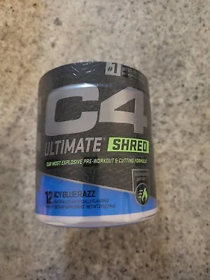 Cellucor C4 Ultimate Shred Pre Workout Icy Blue Razz New Sealed Exp 04 2024 • $19.99