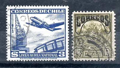Chile Sellos Con Matasellos Parcial De Castro Y Ancud • $4