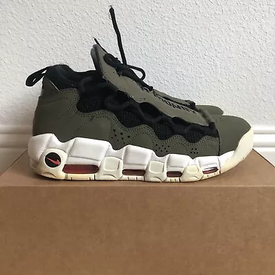 Nike Air More Money Olive Retro Sneakers Uptempo Men’s Shoes Size 8 • $47.50