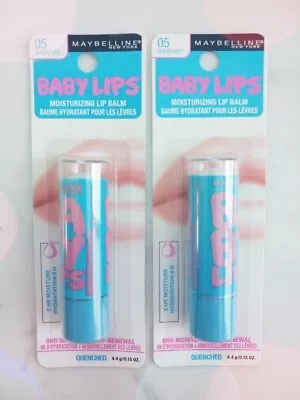 X2 Maybelline Baby Lips Moisturizing Lip Balm Quenched • $12.48