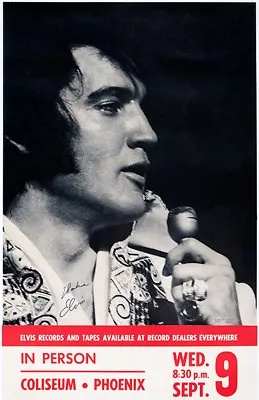 Elvis Presley - Phoenix Coliseum - 1970 - Concert Poster • $9.99