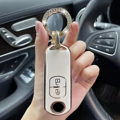 TPU Remote Smart Car Key Case Cover Shell Keyless For Mazda CX-5 CX-7 CX-9 Beige • $18.99