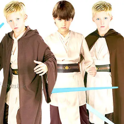 Jedi Boys Fancy Dress Star Wars Luke Skywalker Childrens Kids Costume Outfits • £14.99