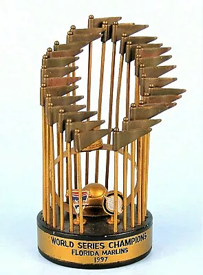 Florida Marlins World Series Trophy 1997 Miniature Replica Baseball Memorabilia • $50.15