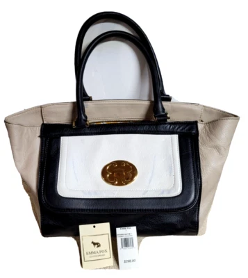 $64.99 • Buy Emma Fox Satchel Handbag Leather Purse Shoulder Bag