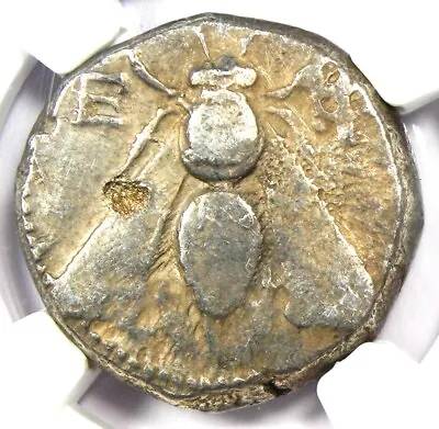 Ionia Ephesus Silver AR Tetradrachm Bee Stag Coin 300 BC - Certified NGC Fine • $992.75