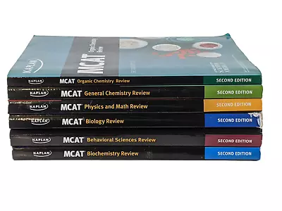 Kaplan MCAT Books Subject Review Complete Set Second Edition 2nd Ed Test • $29.99