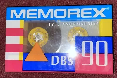 Sealed Memorex 90 Min. DBS Type I Normal Bias Blank Cassette -Factory Sealed 5D • $1.95