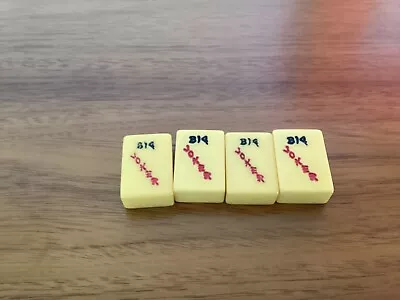 Mahjong Tiles 4 Bakelite BIG JOKERS Vintage • $30