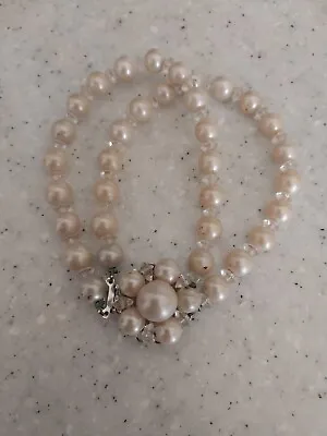Vintage Double Strand Pearl Bracelet • $19.95