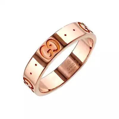 GUCCI Icon Ring 18K PG Pink Gold 750 Size9 4.75-5(US) 90226452 • £286.73