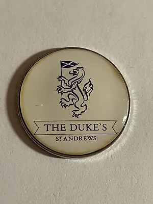 Rare St. Andrews Duke's Course 7/8  Coin Style Golf Marker - Fife Scotland • $10