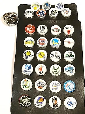 New NBA Basketball Snap & Snap Ring Jewelry You Pick Your Team  • $8.14