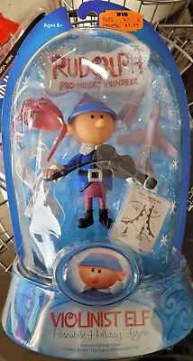 Rudolph Poseable Holiday Figure Violinist Elf/Aviator 2007 Round 2 SEALED HTF • $79