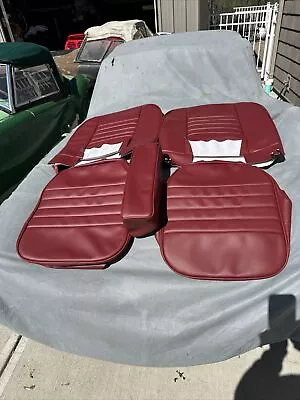 MG MGA MKII 1500  1600  Brand New Red On Red Seat Kits   For Coupes Only!!! • $410