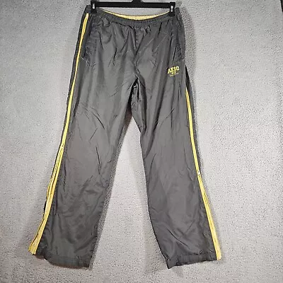 Aeropostale Windbreaker Pants Mens Size Large Gray Lined Nylon Warm Up Side Zip • $23