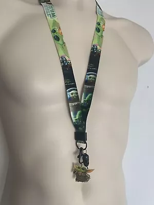 Star Wars Lanyard Grogu Baby Yoda The Mandalorian With Charm Pendant Key Chain • $7