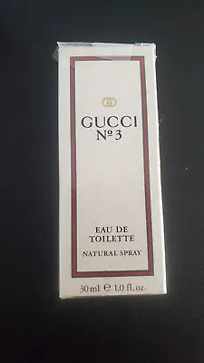 New In Box ~ Vintage Gucci No. 3 ~ Eau De Toilette Spray~ 30ml / 1 Oz. • $149