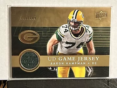 2008 Upper Deck UD Game Jersey Gold #/200 Aaron Kampman #UDGJ-AK • $9.99