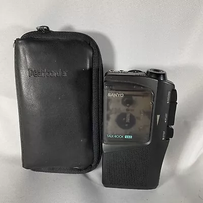£39.99 • Buy SANYO TRC-525M Talk-Book VAS Dictaphone Micro Casette Tape Voice Recorder + Case