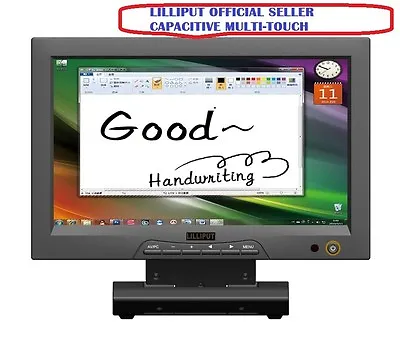 Lilliput FA1012-NP/C/T 10.1 1024X600 Capacitive Multi-Touch Screen VGA/HDMI/DVI • $274.38