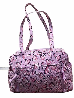 Vera Bradley Factory Style Baby Bag In Hearts Iced PInk • $25